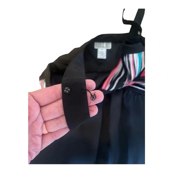 Vintage ROBBIE BEE Size 10 Maxi Dress Multi Colored Bodice - Picture 10 of 17